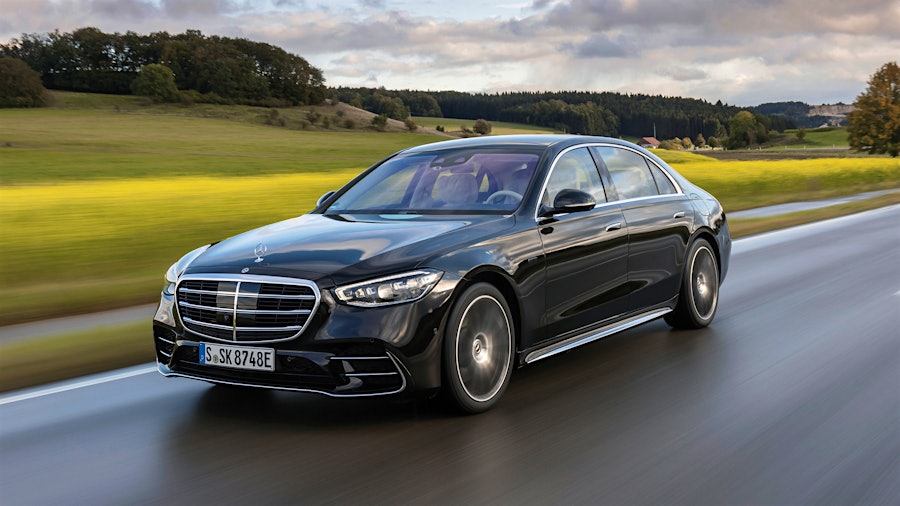 Black Mercedes-Benz S-Class executive sedan